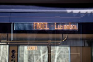 Otevření tramvajové linky na letiště v Lucemburku. Foto: LuxTram