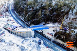 Modernizace železniční trati podél Berounky mezi Karlštejnem a Berounem. Foto: SŽ