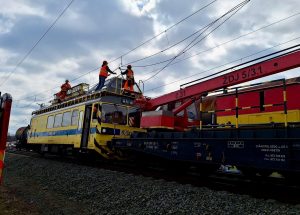 Třetí den likvidace požáru cisternového vlaku u Hustopečí nad Bečvou. Foto: Hasiči SŽ