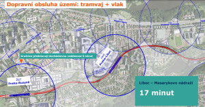 Úsek Veleslavín - Ruzyně modernizované tratě Praha - letiště - Kladno (PRAK). Zdroj: SŽ