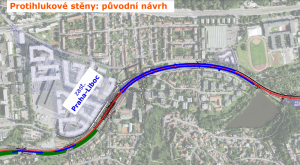 Úsek Veleslavín - Ruzyně modernizované tratě Praha - letiště - Kladno (PRAK). Zdroj: SŽ