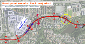 Úsek Veleslavín - Ruzyně modernizované tratě Praha - letiště - Kladno (PRAK). Zdroj: SŽ