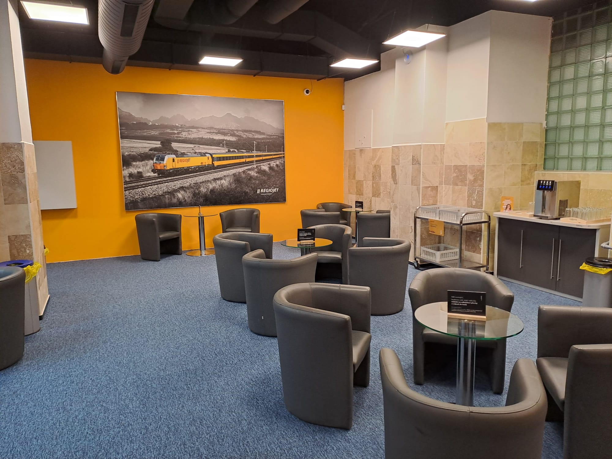 Regiojet Lounge Brno hlavní nádraží. Foto: RegioJet