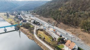 Modernizace trati 171 v úseku Karlštejn - Beroun. Foto: Správa železnic