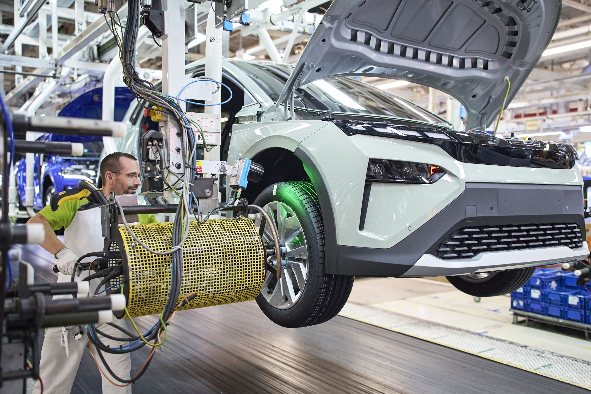 Výroba elektromobilu Škoda Elroq. Foto: Škoda Auto