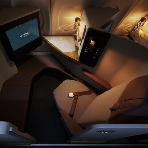 Interiér Airbusu A321LR Etihad Airways.
Zdroj: Etihad
