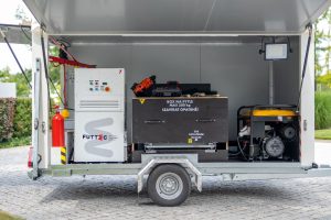 Strojní sestava s mikrovlnou pecí. Foto: FUTTEC