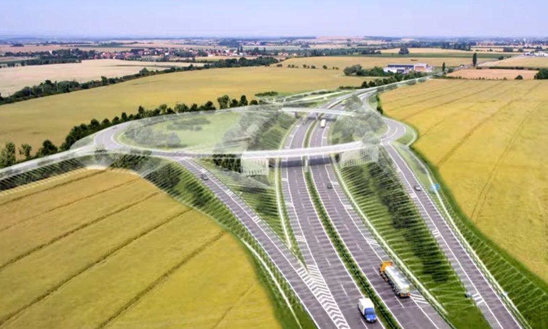 Přeložka I/12 Běchovice - Úvaly. Zdroj: ŘSD