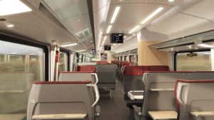 Podoba první třídy railjetu po modernizaci. Foto: ÖBB