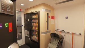 Automat na občerstvení v railjetu. Foto: ÖBB