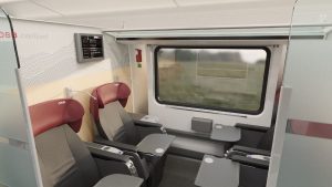 Business oddíl v railjetu po modernizaci. Foto: ÖBB
