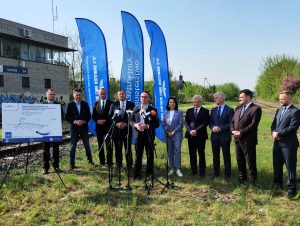 Zahájení revitalizace trati Lomže -  Śniadów. Foto: PKP PLK