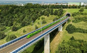 Vizualizace jednotky Talgo 230 pro německý FlixTrain. Zdroj: Talgo