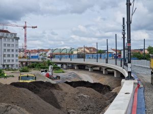 Dokončované estakády úseku Bubny - Výstaviště. Foto: Zdopravy.cz
