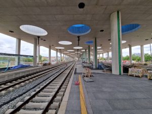 Dokončované nové nádraží Praha-Bubny. Foto: Zdopravy.cz