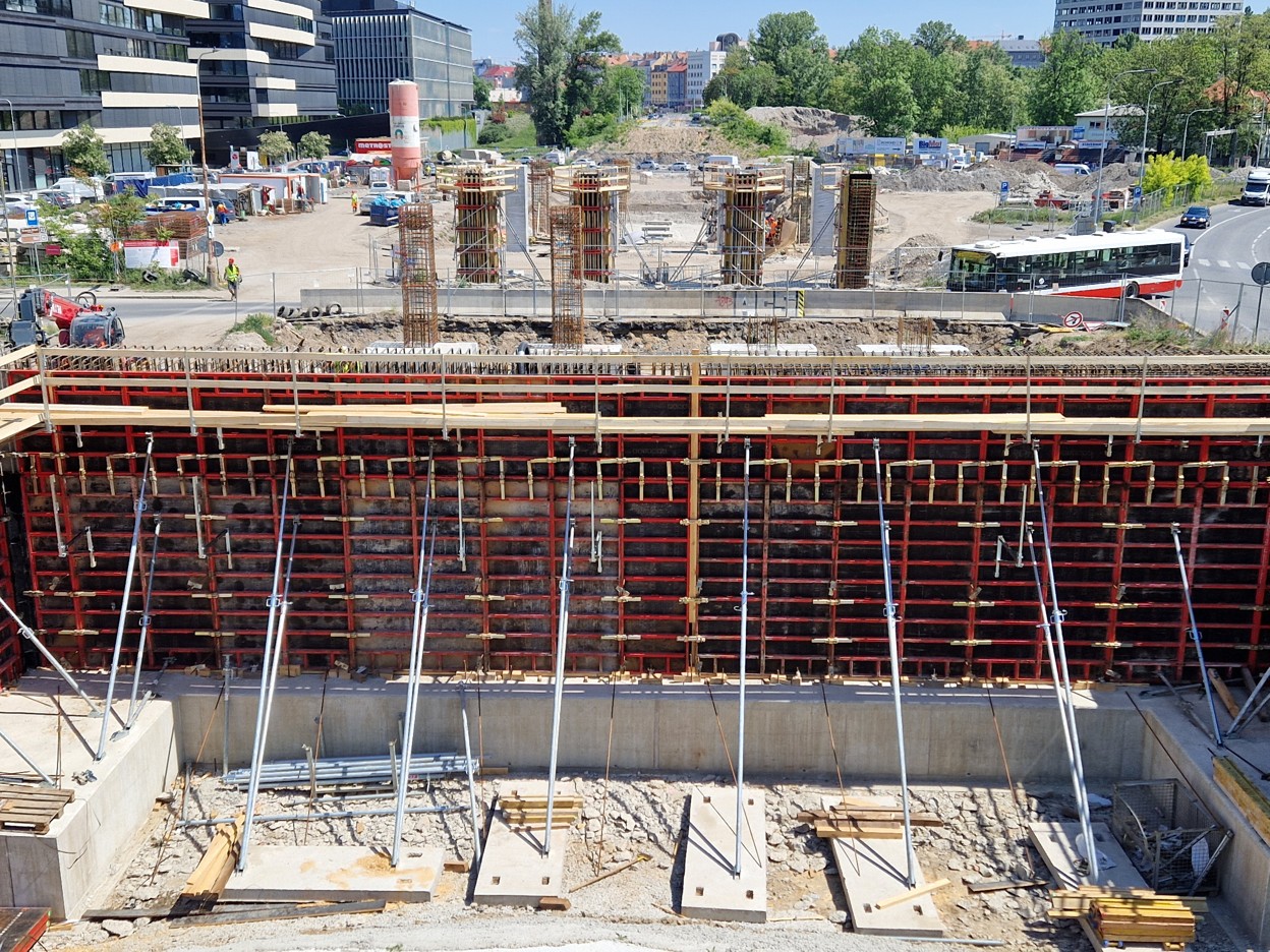 První zahájená stavba rekonstrukce Libeňského soumostí. Foto: Zdopravy.cz