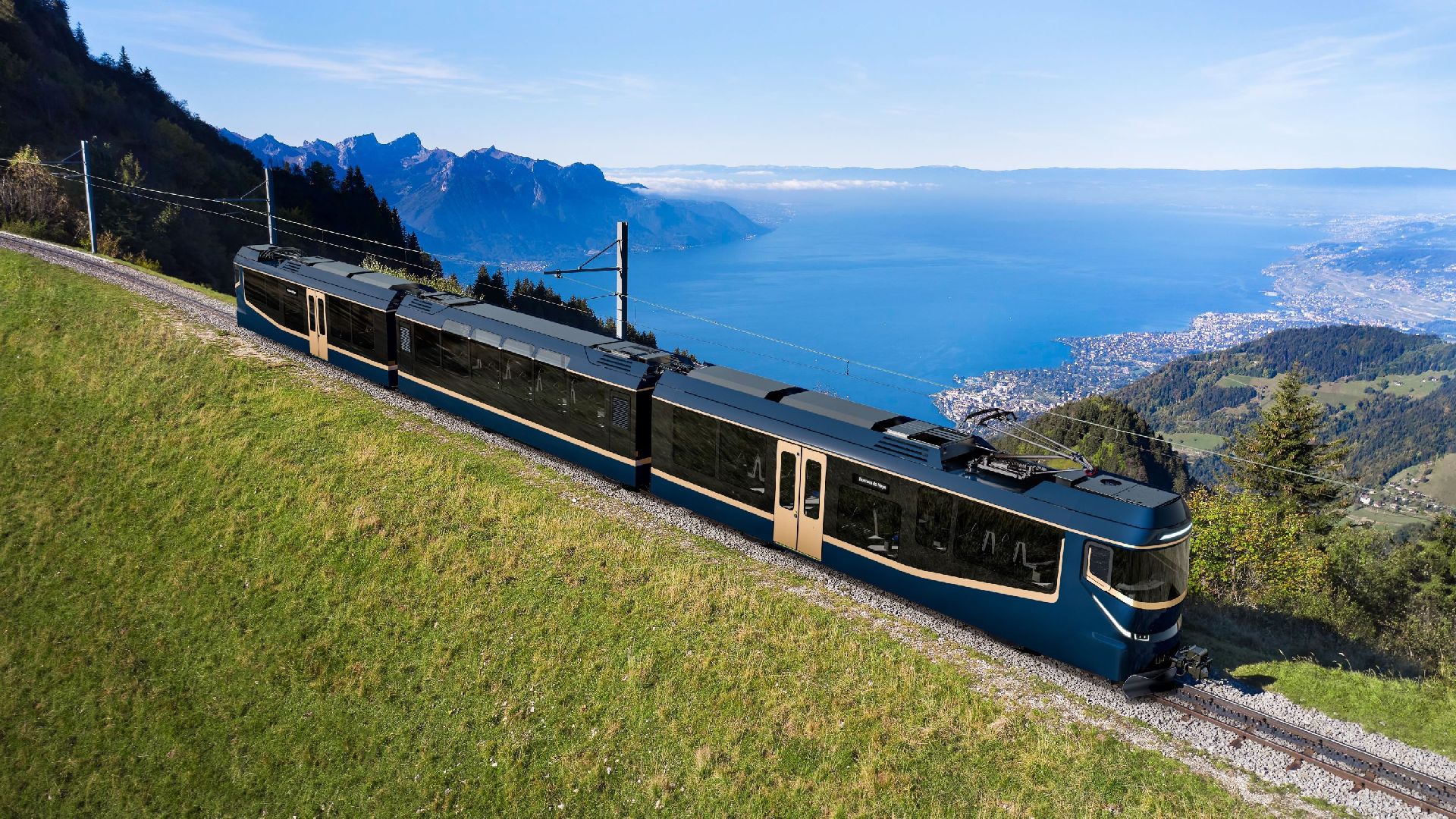 Nová jednotka pro ozubnicovou železnici na Rochers-de-Naye. Foto: Stadler Rail