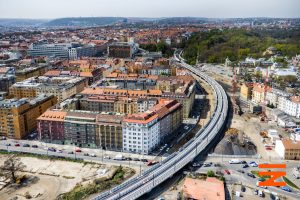 Estakáda u nádraží Praha-Bubny. Foto: SŽ