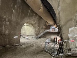 Dokončovaný tunel metra D u stanice Olbrachtova. Foto: DPP