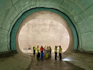 Dokončovaný tunel metra D u stanice Olbrachtova. Foto: DPP