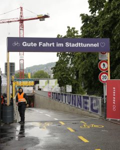 Nový tunel pro cyklisty v Curychu. Foto: Stadt Zürich