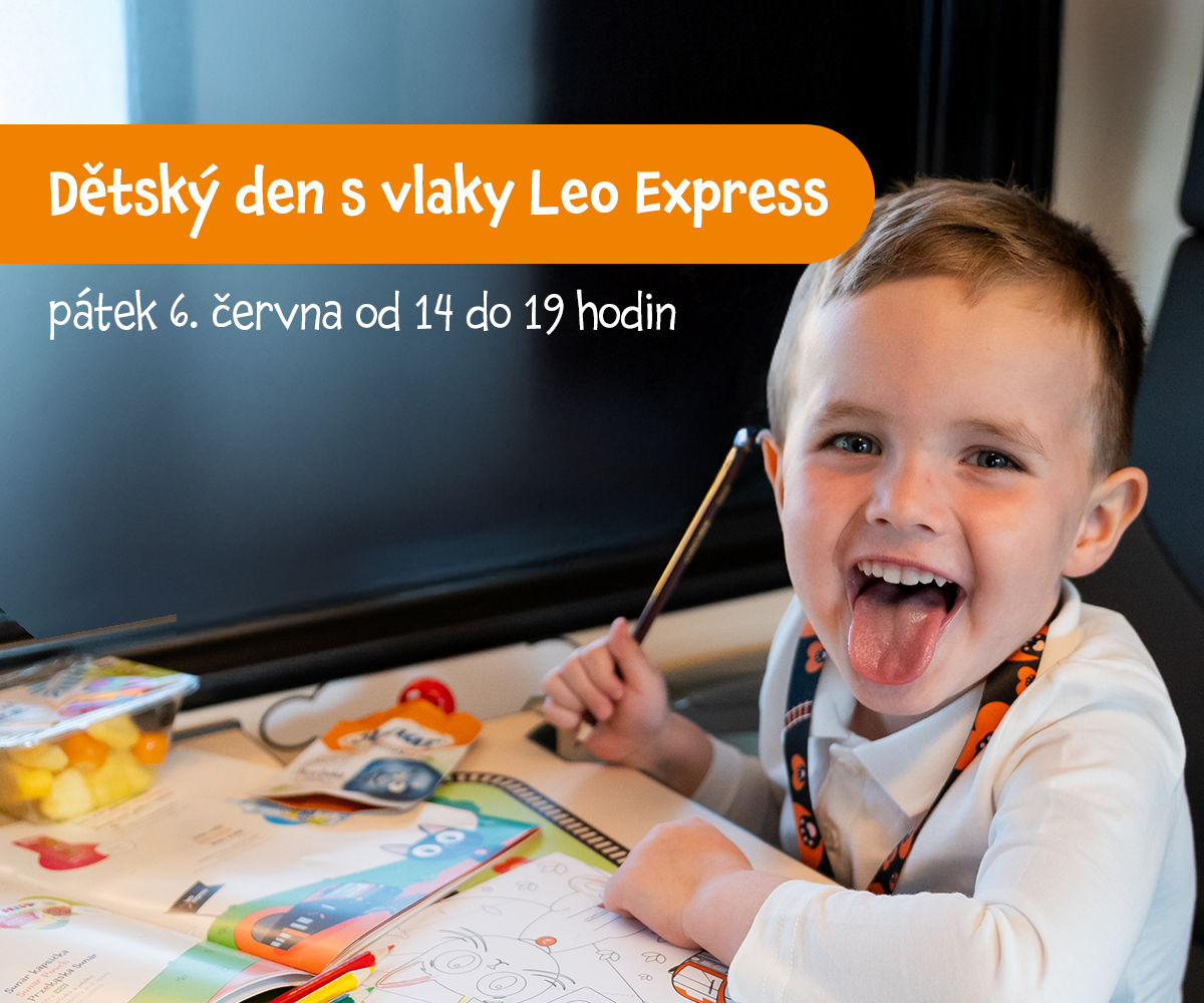 Dětský den s vlaky Leo Express. Zdroj: Leo Express
