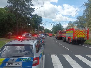 Nehoda autobusu v Ústí nad Labem. Zdroj: Dopravní podnik města Ústí nad Labem.