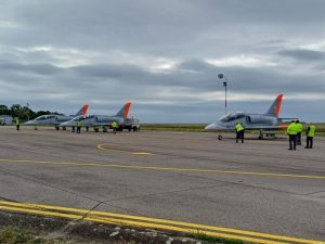 První trojice L-39 Skyfox pro maďarské letectvo. Zdroj: AERO Vodochody