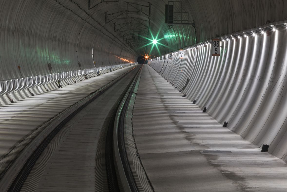 Berounský (Tachlovický) tunel, vizualizace. Pramen: Správa železnic