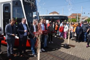 Nová tramvaj Stadler TINA pro Halle. Foto: Michal Chrást