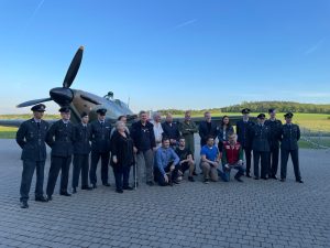 Slavnostní představení letounu Hawker Hurricane Mk.IIa.
Foto: Zdopravy.cz / Vojtěch Očadlý