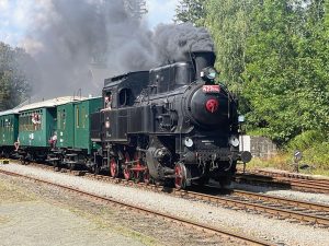 Parní lokomotiva 423.094 v Jilemnici. Foto: Jan Sůra / Zdopravy.cz