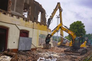 Demolice nádražní budovy v Mladé Boleslavi. Foto: Pavel Šubrt /mb-net.cz