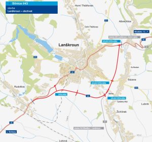 I/43, Lanškroun obchvat. Pramen: ŘSD