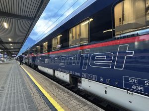 První nový Nightjet do Amsterdamu. Foto: ÖBB