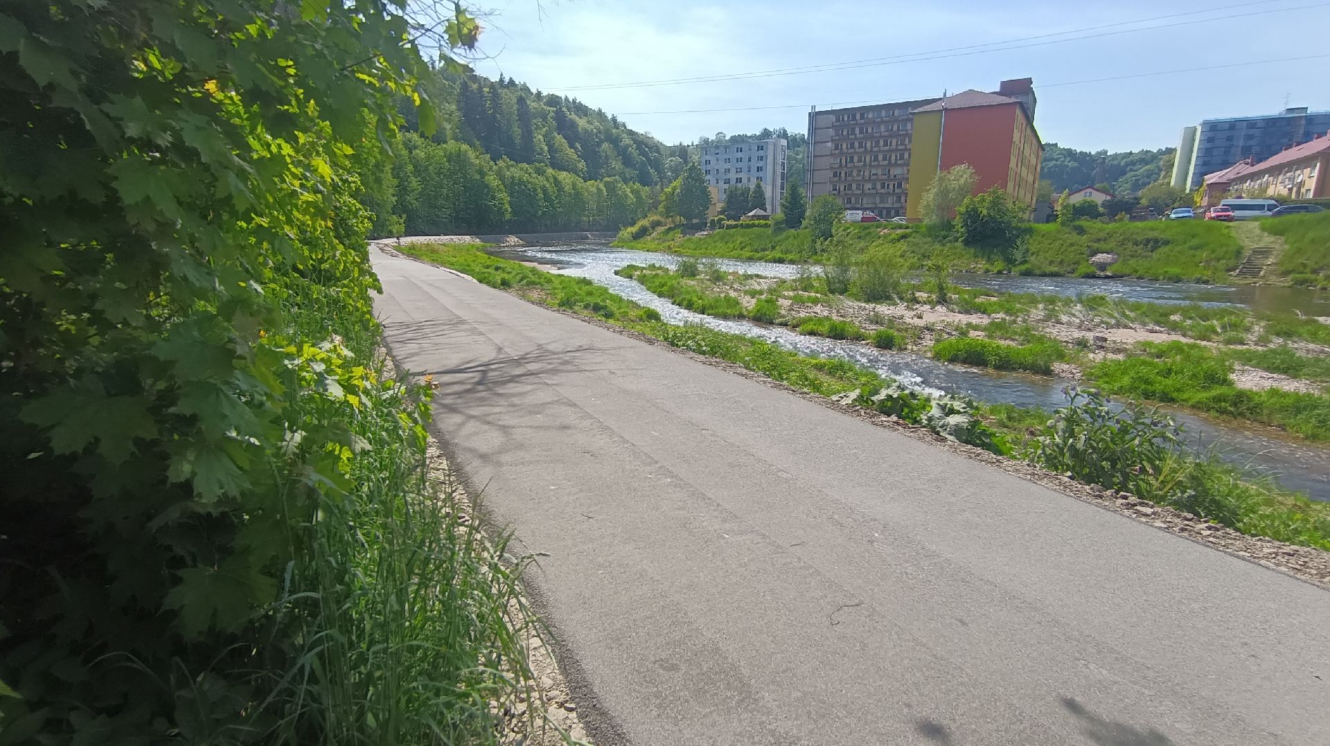 Nový úsek cyklostezky Greenway Jizera Železný Brod - Líšný. Foto: Město Železný Brod