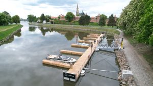 Nové přístaviště Nymburk se otevřelo v květnu 2025. Pramen: ŘVC