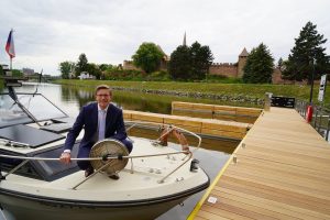 Nové přístaviště Nymburk se otevřelo v květnu 2025. Pramen: ŘVC