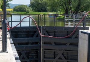Plavební komora Rohatec. Pramen: Swietelsky stavební