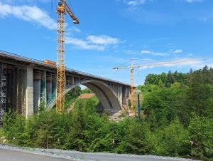 Rekonstrukce mostu Šmejkalka (květen 2025). Pramen: ŘSD