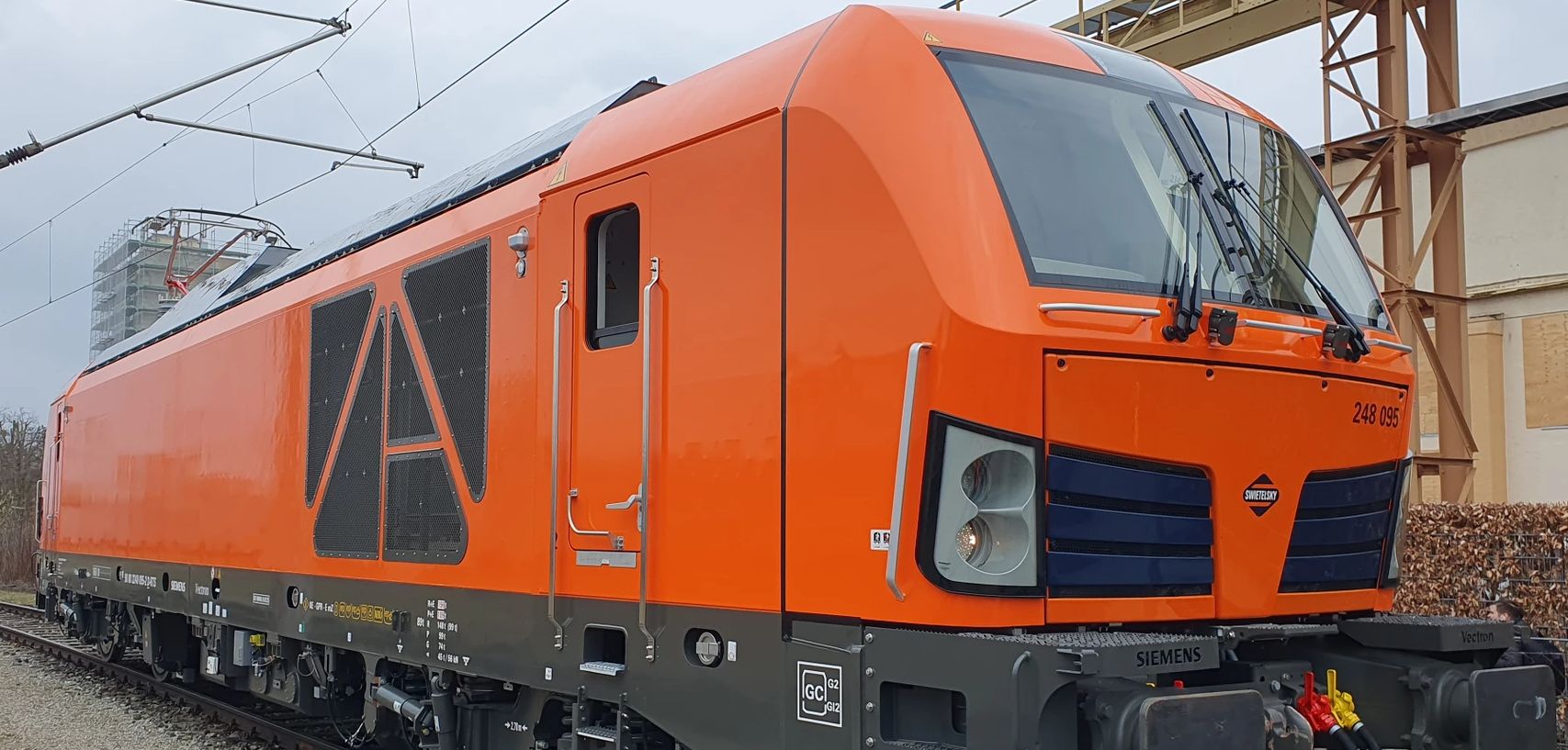 Lokomotiva Vectron Dual Mode pro stavební koncern Swietelsky. Pramen: Siemens Mobility