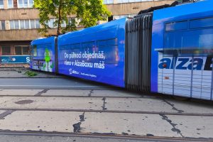 Vykolejení tramvaje v Ostravě.
Zdroj: HZS MSK