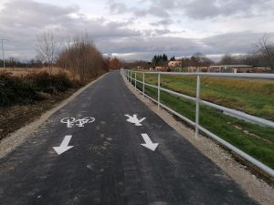 Cyklostezka v Českých Budějovicích. Pramen: Město České Budějovice