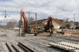 Rekonstrukce železnice ve Finsku. Foto: Finnish Transport Infrastructure Agency