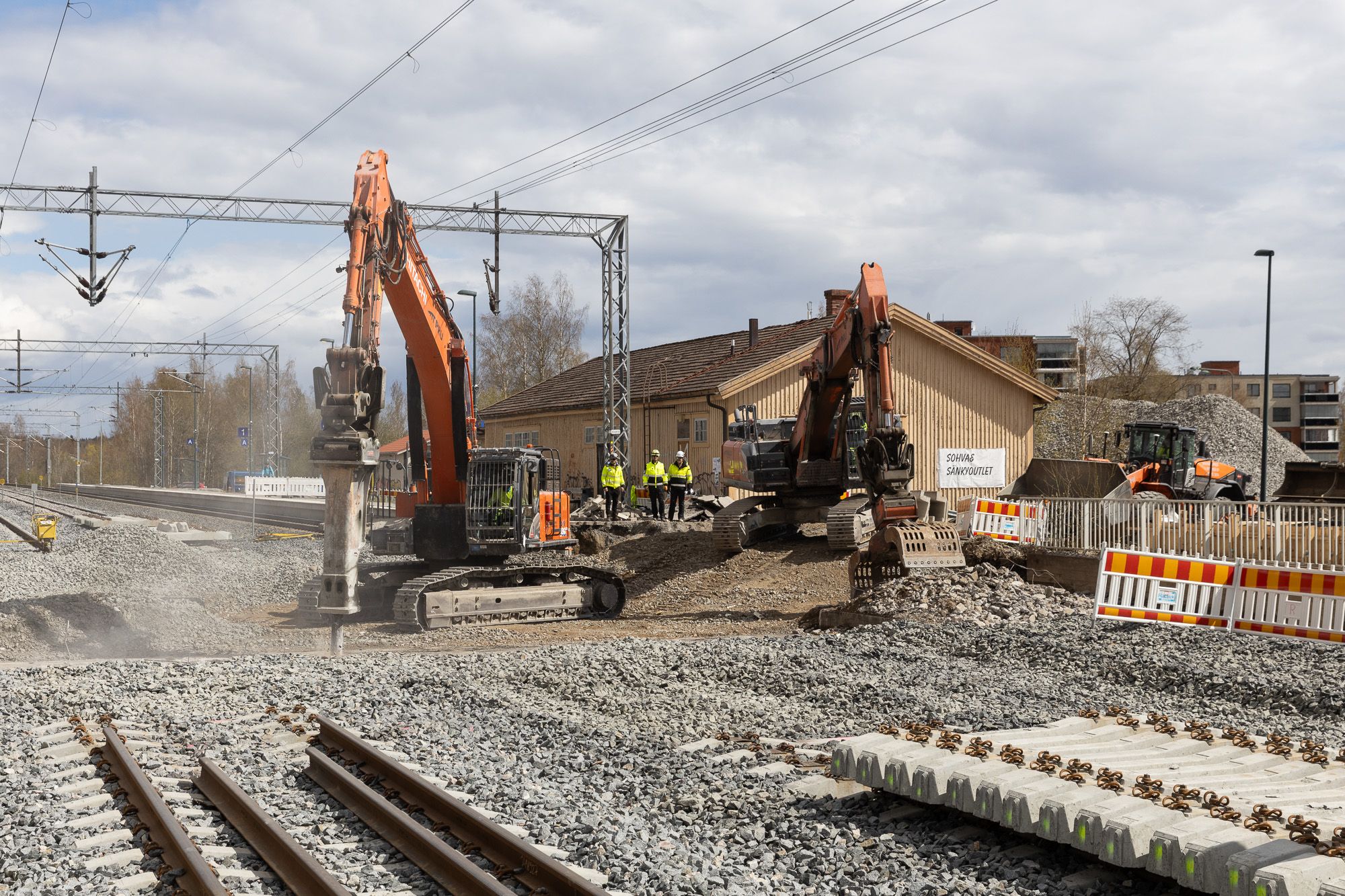Rekonstrukce železnice ve Finsku. Foto: Finnish Transport Infrastructure Agency
