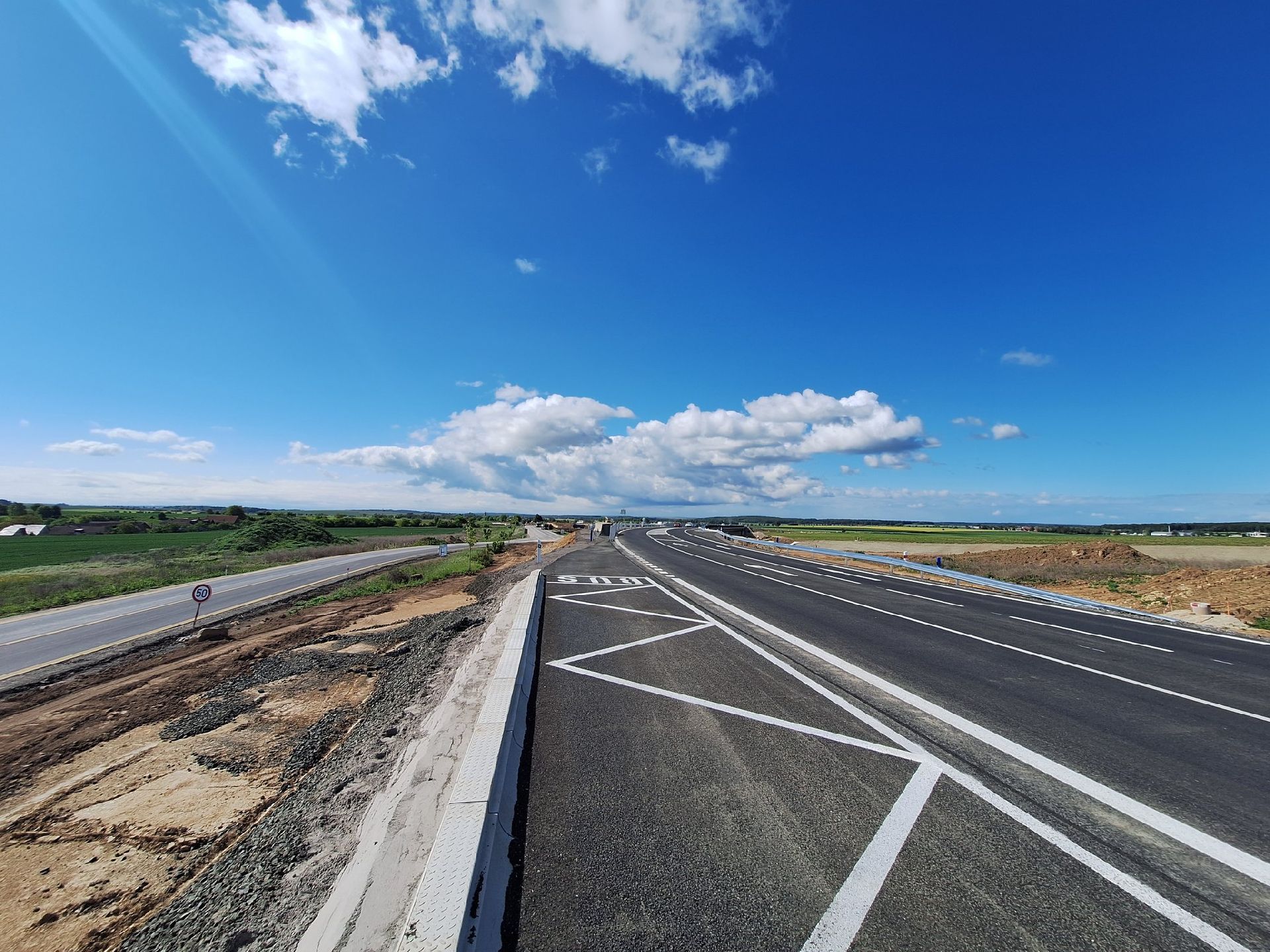 Nová přeložka silnice I/35 u Hořic. Foto: ŘSD