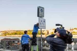 Nové infotabule na pražských náplavkách. Foto: TCP
