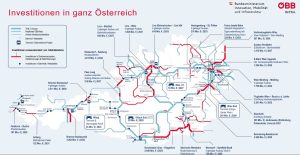 Investiční plán ÖBB do roku 2030. Foto: ÖBB