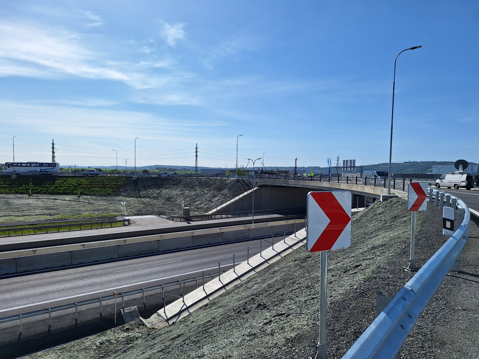 Dokončená přestavba MÚK Kosmonosy na D10. Foto: ŘSD