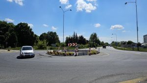 Kruhová křižovatka v Přerově. Foto: prerov.eu